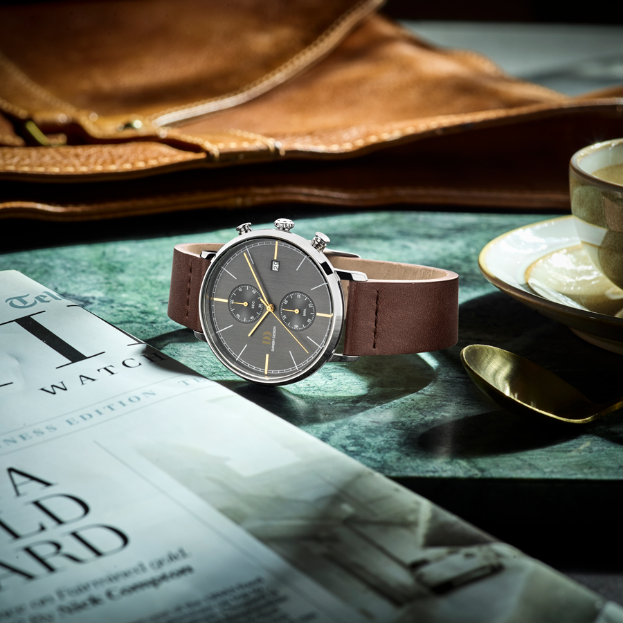 Danish Design IQ23Q1290 Koltur Chrono II Grey Gold Watch