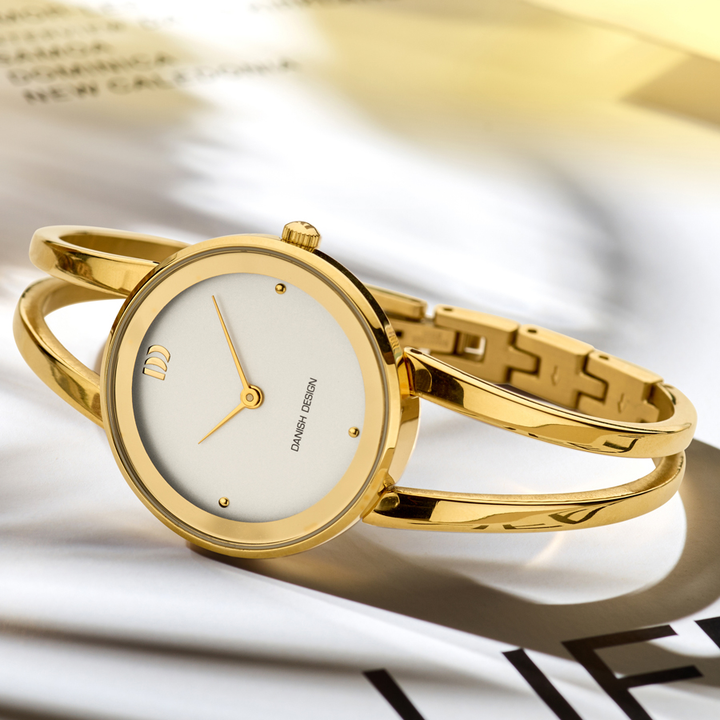 Danish Design IV05Q1295 Nostalgi 1988 Gold Bangle Watch