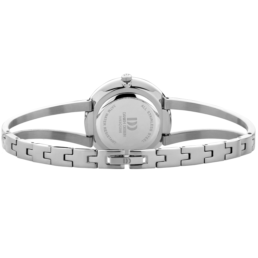 Danish Design IV63Q1295 Nostalgi 1988 Silver Black Bangle Watch