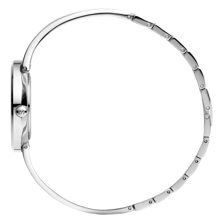 Danish Design IV63Q1295 Nostalgi 1988 Silver Black Bangle Watch