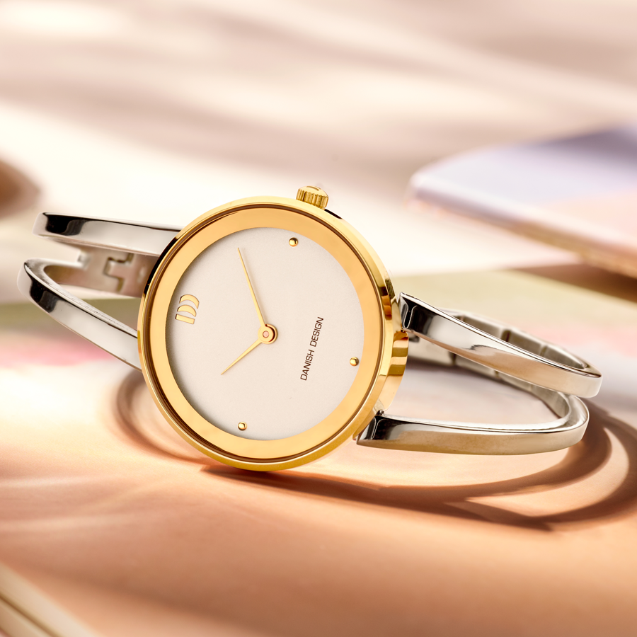 Danish Design IV65Q1295 Nostalgi 1988 Two-Tone Bangle Watch