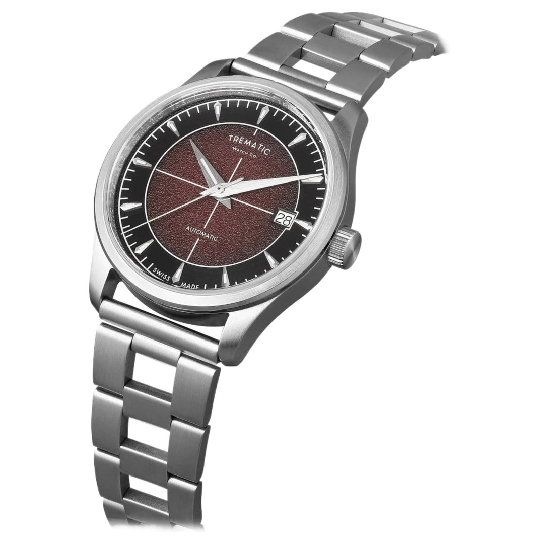 Trematic 1327126b ZY6 Borgogna 38mm Bracelet By Forstner Automatic Watch
