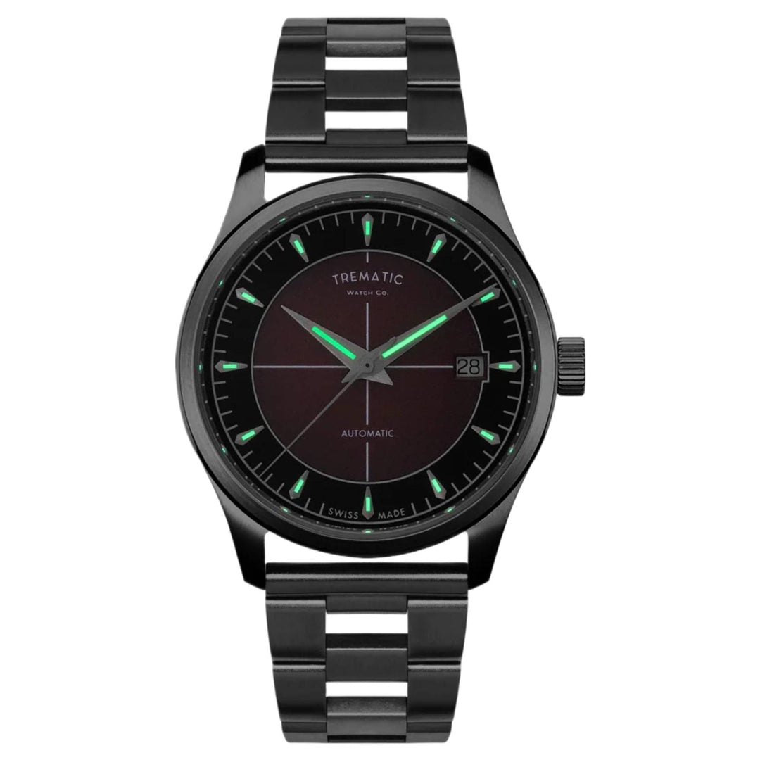 Trematic 1327126b ZY6 Borgogna 38mm Bracelet By Forstner Automatic Watch