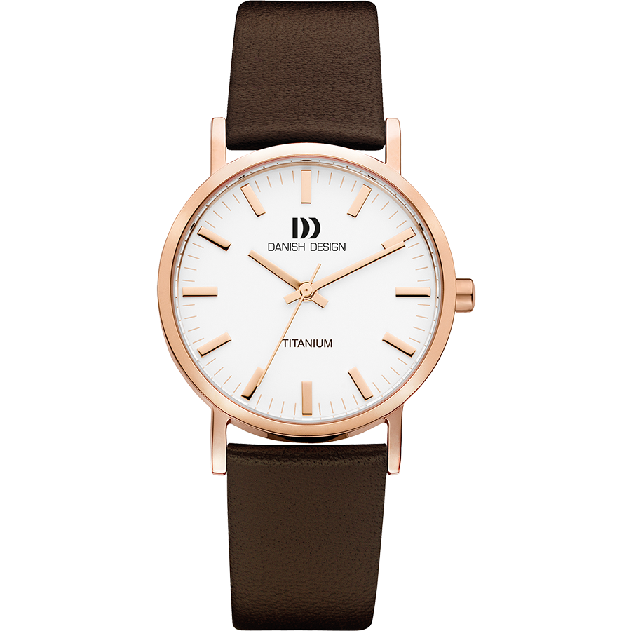Danish Design IQ17Q199 Rhine Rosegold Brown Medium Watch
