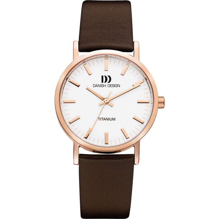 Danish Design IQ17Q199 Rhine Rosegold Brown Medium Watch