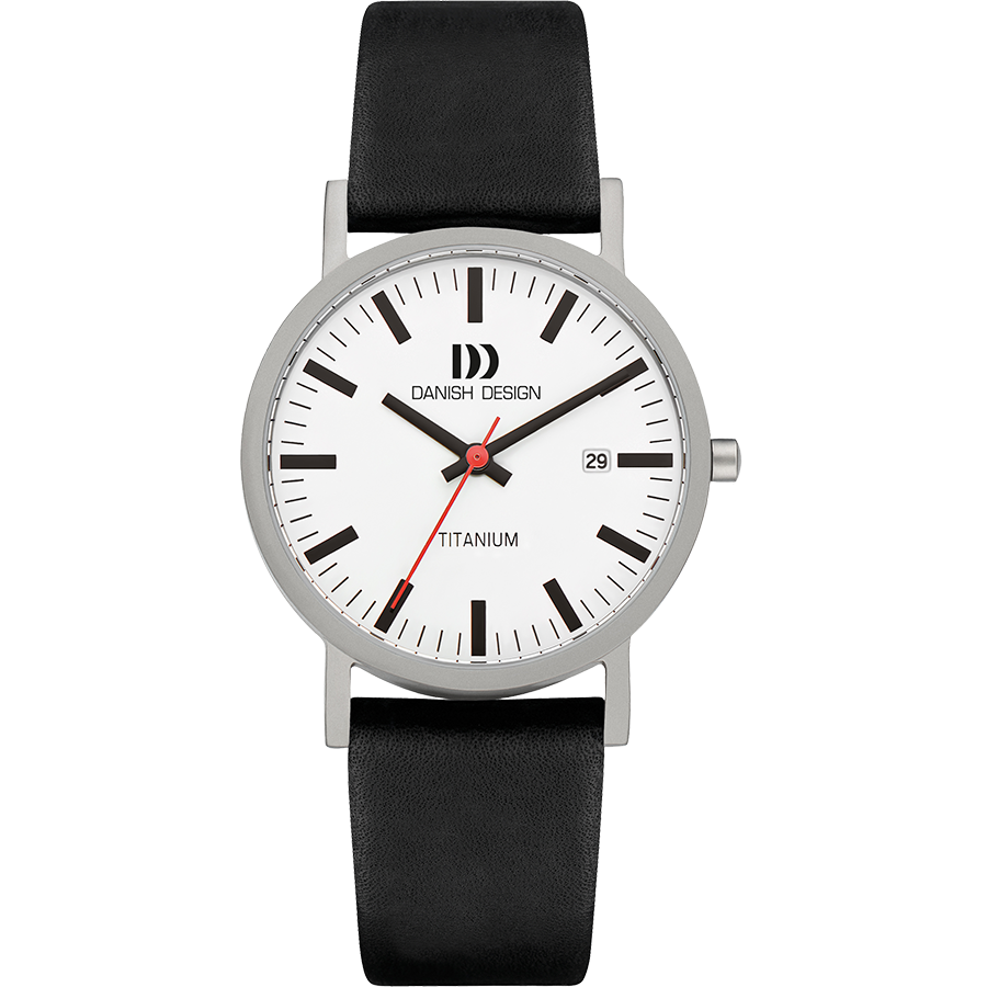 Danish Design IQ24Q199 Rhine White Black Date Medium Watch