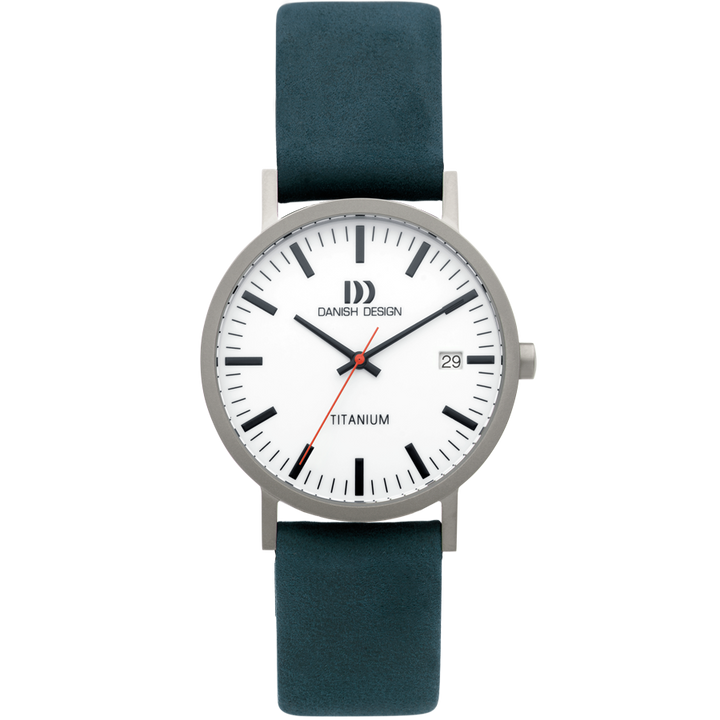 Danish Design IQ30Q199 Rhine White Blue Date Medium Watch