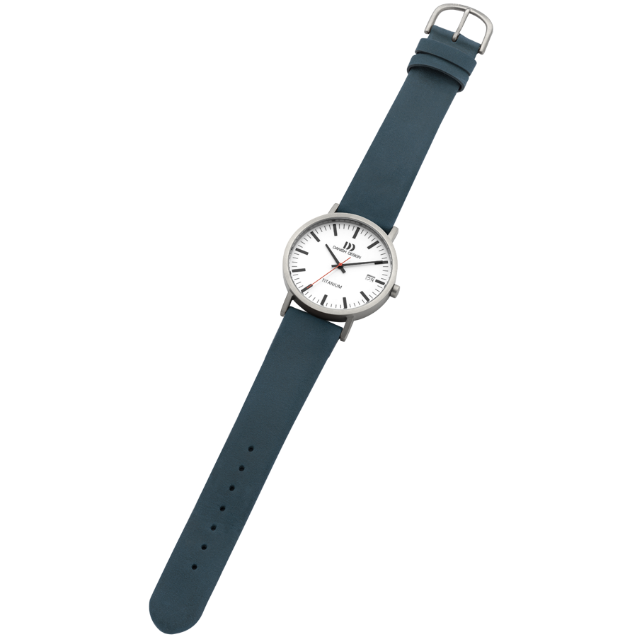 Danish Design IQ30Q199 Rhine White Blue Date Medium Watch