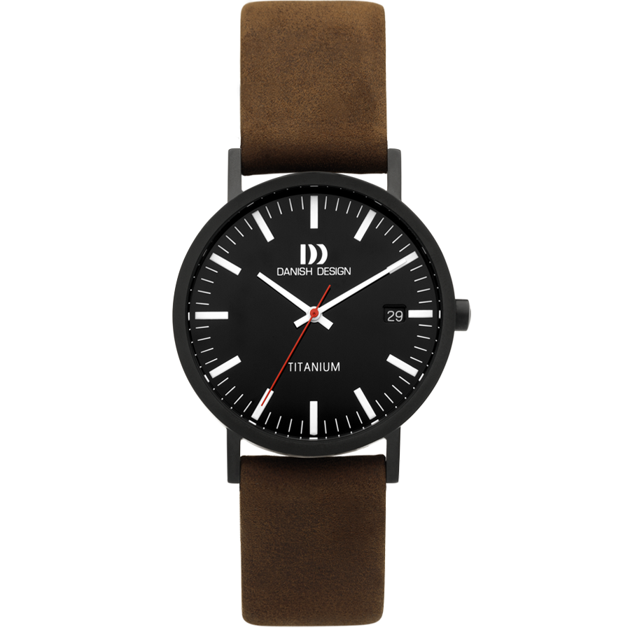 Danish Design IQ34Q199 Rhine Black Brown Date Medium Watch