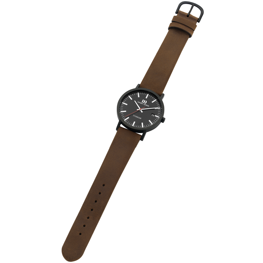 Danish Design IQ34Q199 Rhine Black Brown Date Medium Watch