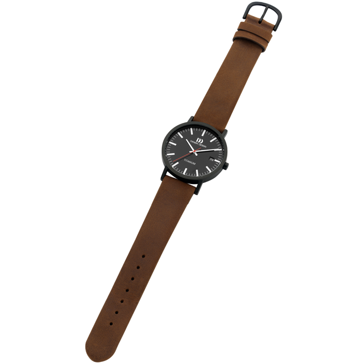 Danish Design IQ34Q199 Rhine Black Brown Date Medium Watch