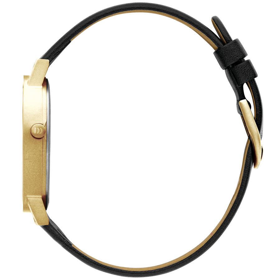 Danish Design IQ81Q199 Rhine NMBRS Satin Gold Date Medium Watch