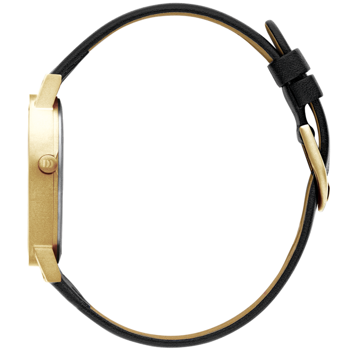 Danish Design IQ81Q199 Rhine NMBRS Satin Gold Date Medium Watch