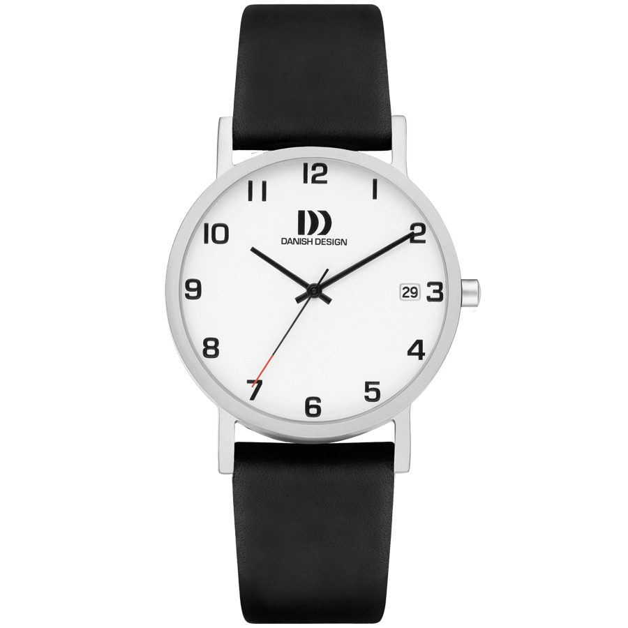 Danish Design IQ82Q199 Rhine NMBRS Silver Date Medium Watch