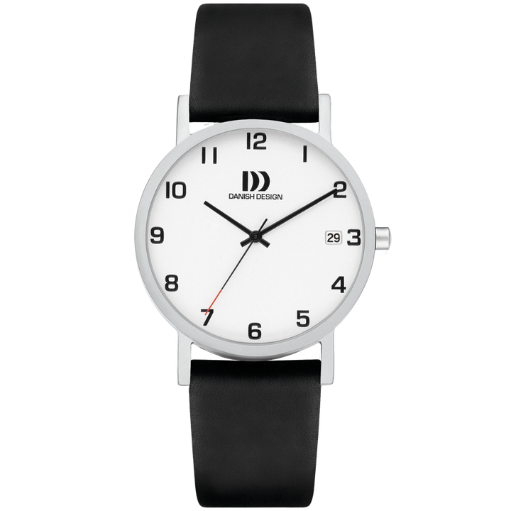 Danish Design IQ82Q199 Rhine NMBRS Silver Date Medium Watch