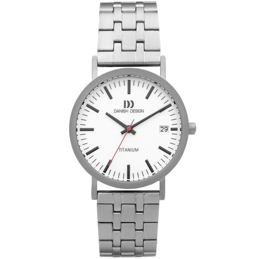 Danish Design IQ92Q199 Rhine Link White Date Medium Watch