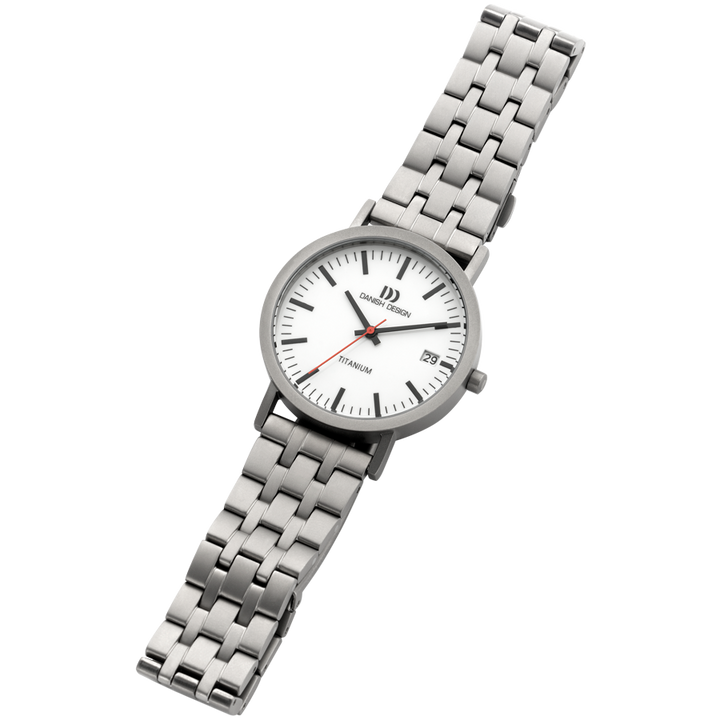 Danish Design IQ92Q199 Rhine Link White Date Medium Watch