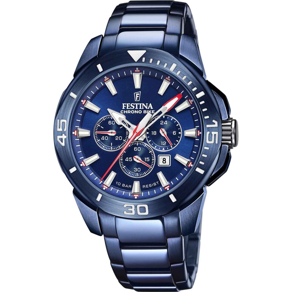 F20643 1 Chrono Bike Steel Bracelet Watch