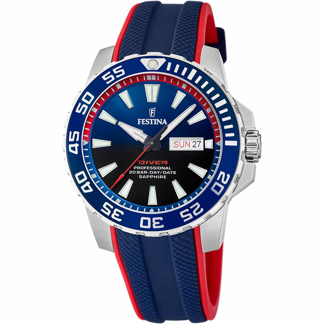 Festina F20662/1 Men's Blue Dial Divers Wristwatch - H S Johnson