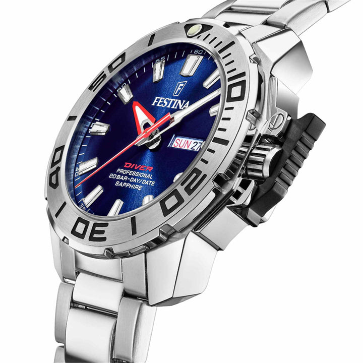 Festina F20665/1 Men's Blue Dial Divers Wristwatch - H S Johnson