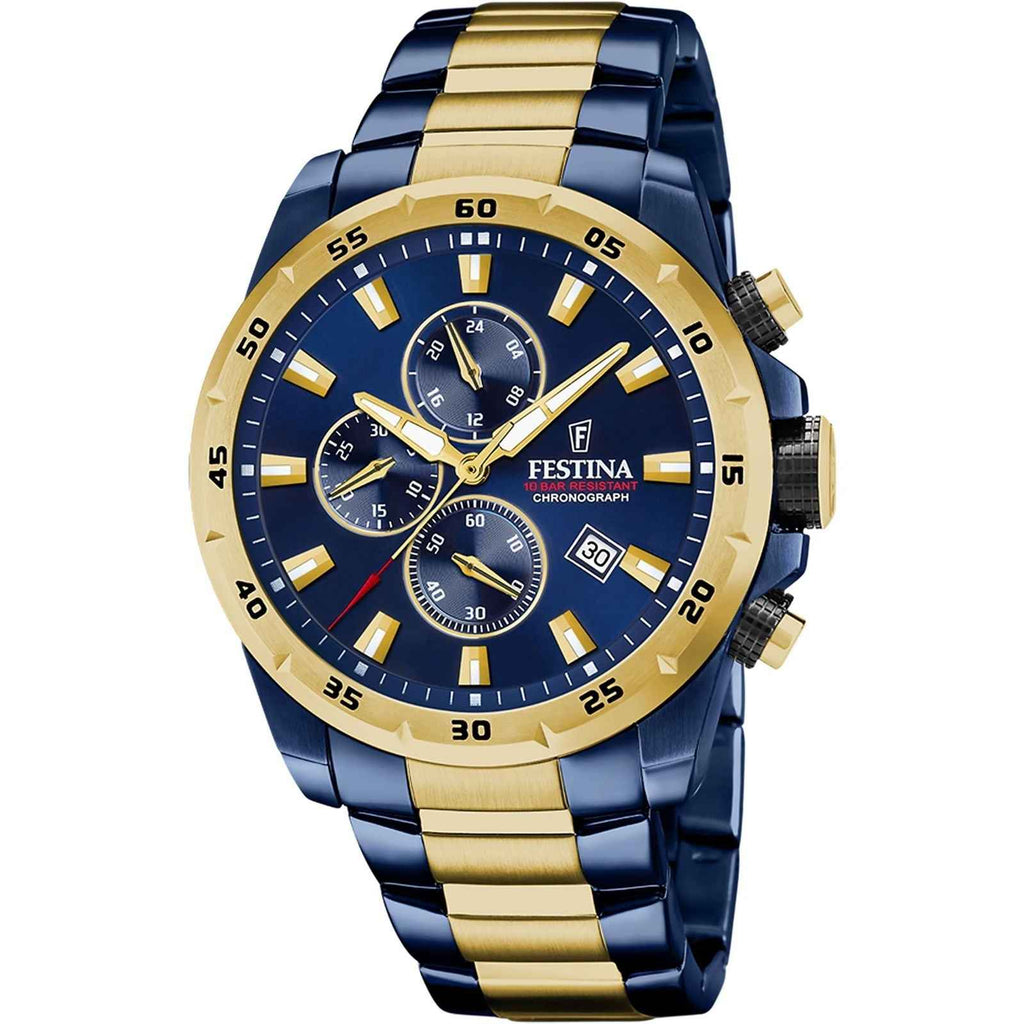F20564 1 Dial Two Tone Bracelet Watch
