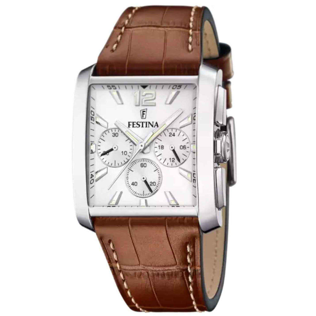 F20636 1 Chronograph Leather Strap Watch
