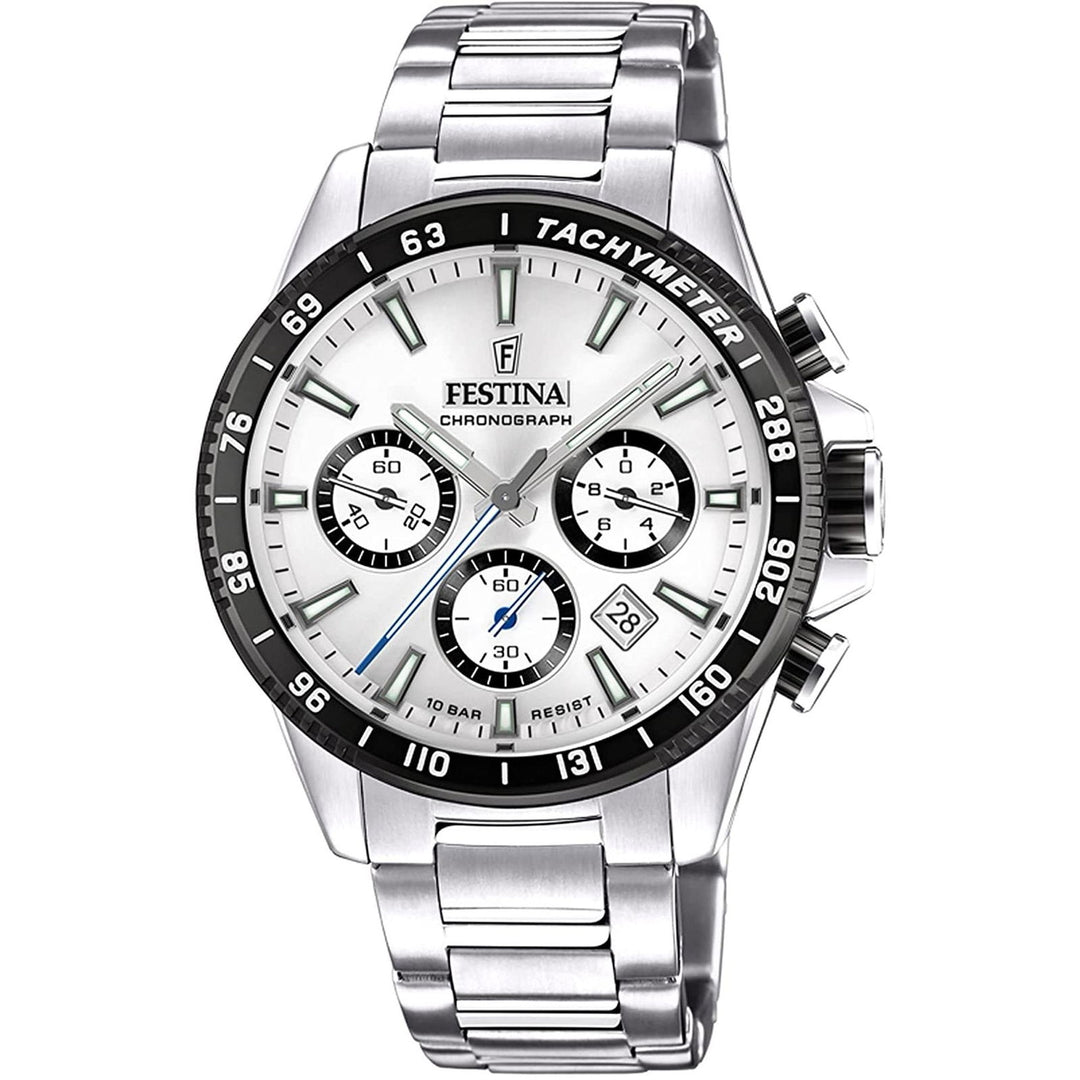 Festina F20560/1 Men's Chronograph Stainless Steel Bracelet Wristwatch - H S Johnson