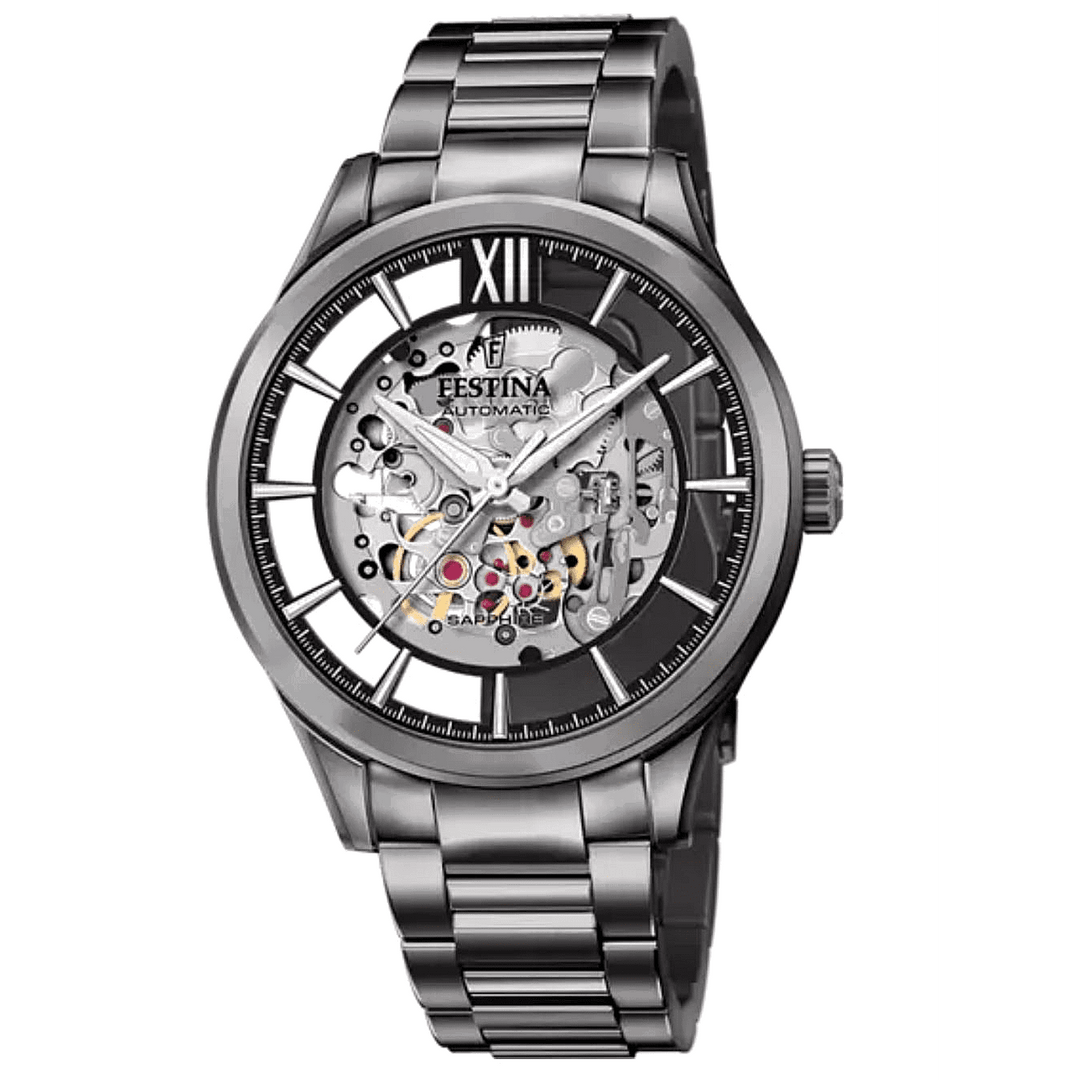 Festina F20632/1 Men's Grey Dial With Steel Bracelet Wristwatch - H S Johnson