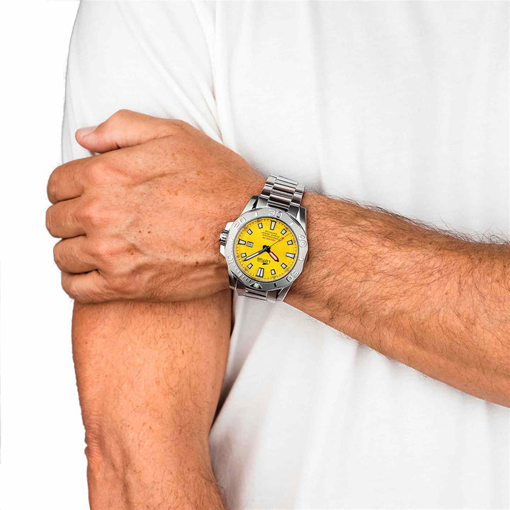 Lotus L18926/1 Men's Yellow Dial Diver Wristwatch - H S Johnson