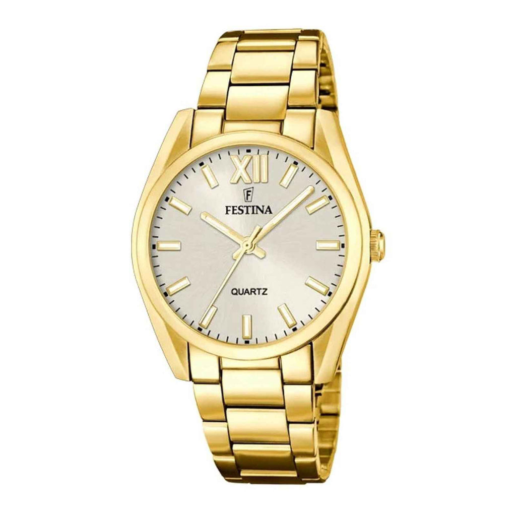 F20640 1 Boyfriend Tone Bracelet Watch