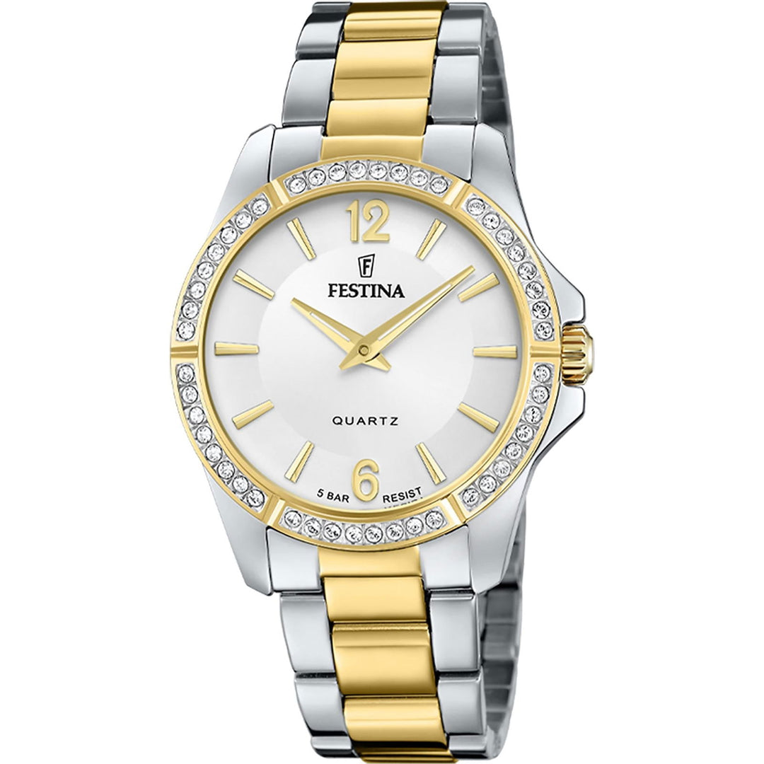 Festina F20594/1 Women's Mademoiselle Two Tone Bracelet Wristwatch - H S Johnson