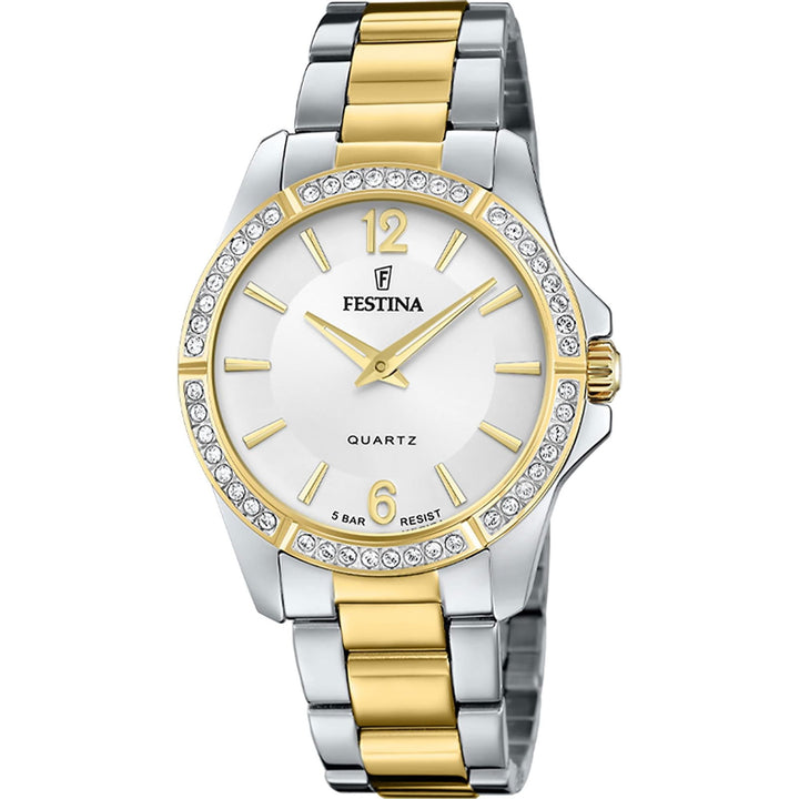 Festina F20594/1 Women's Mademoiselle Two Tone Bracelet Wristwatch - H S Johnson