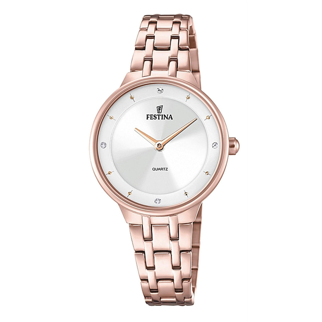 Festina F20602/1 Women's Rose Gold Tone Bracelet Wristwatch - H S Johnson