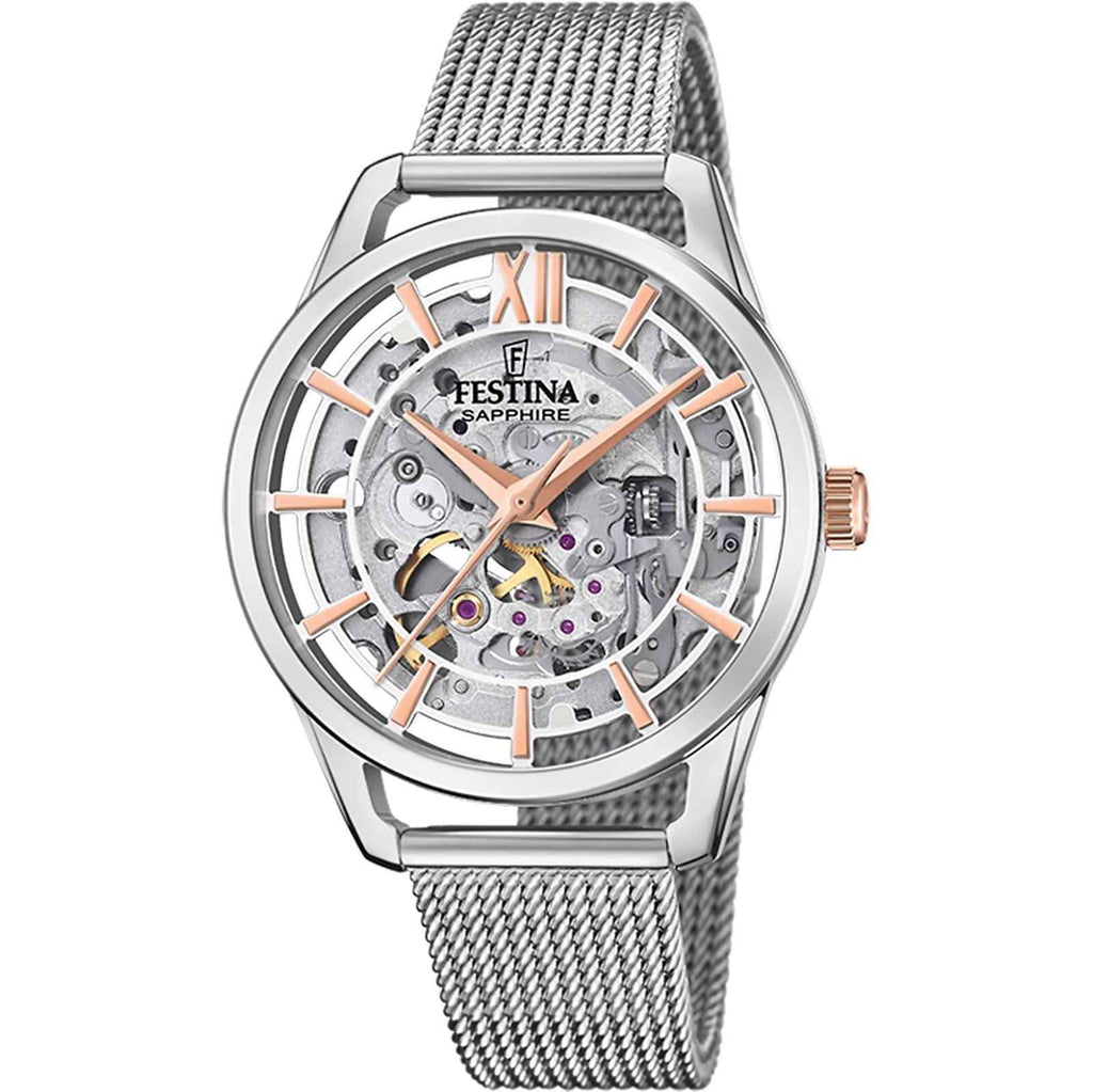 F20627 1 Tone Dial Steel Bracelet Watch