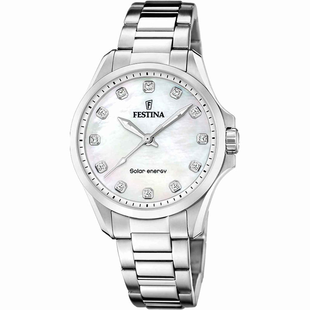 F20654 1 Solar Energy Stainless Steel Watch