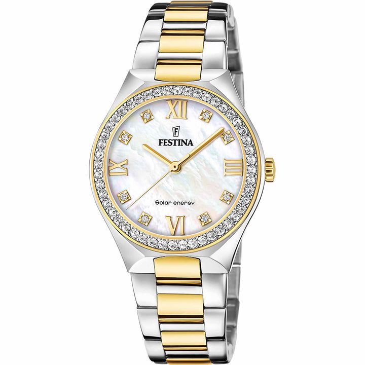 Festina F20659/1 Women's Solar Energy Two Tone Wristwatch - H S Johnson