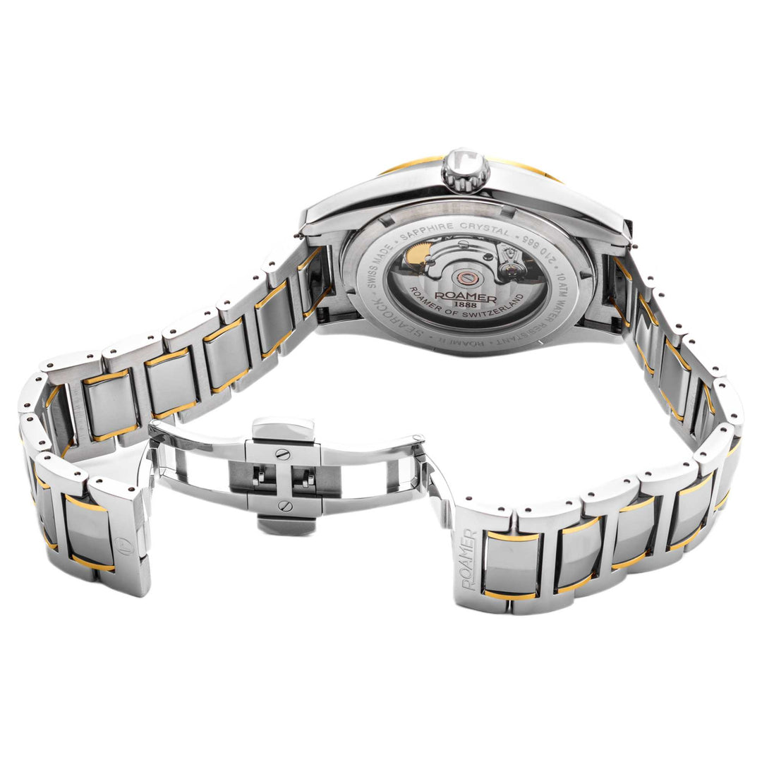 Roamer 210665 47 75 20 Men's Searock I Automatic Two Tone Bracelet Wristwatch