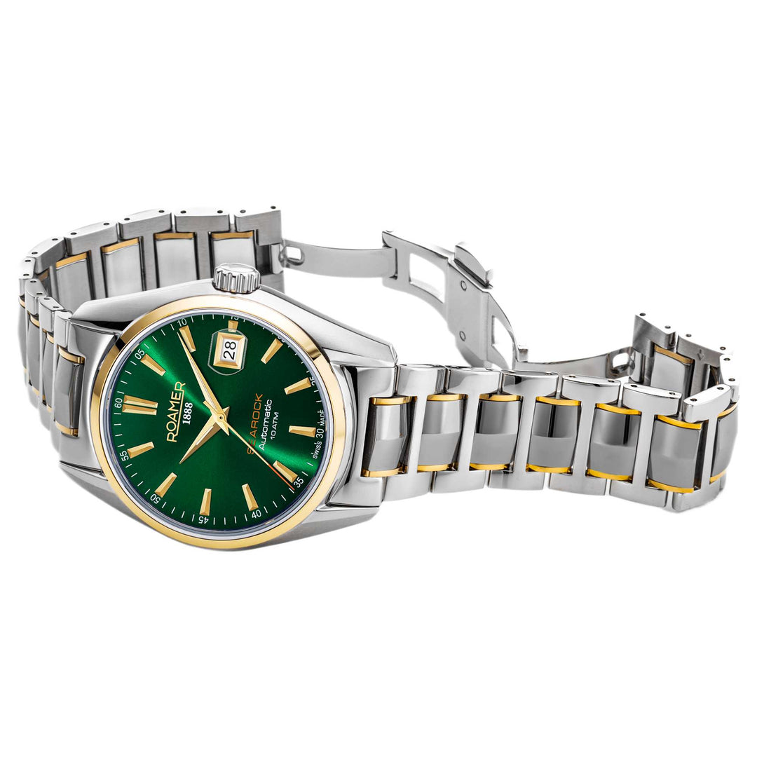 Roamer 210665 47 75 20 Men's Searock I Automatic Two Tone Bracelet Wristwatch