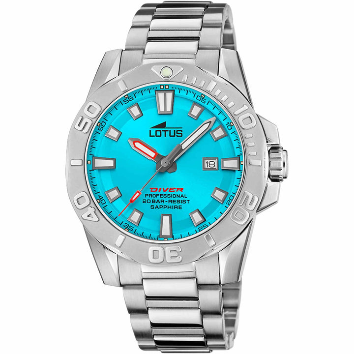 Lotus L18926/2 Men's Blue Dial Diver Wristwatch - H S Johnson