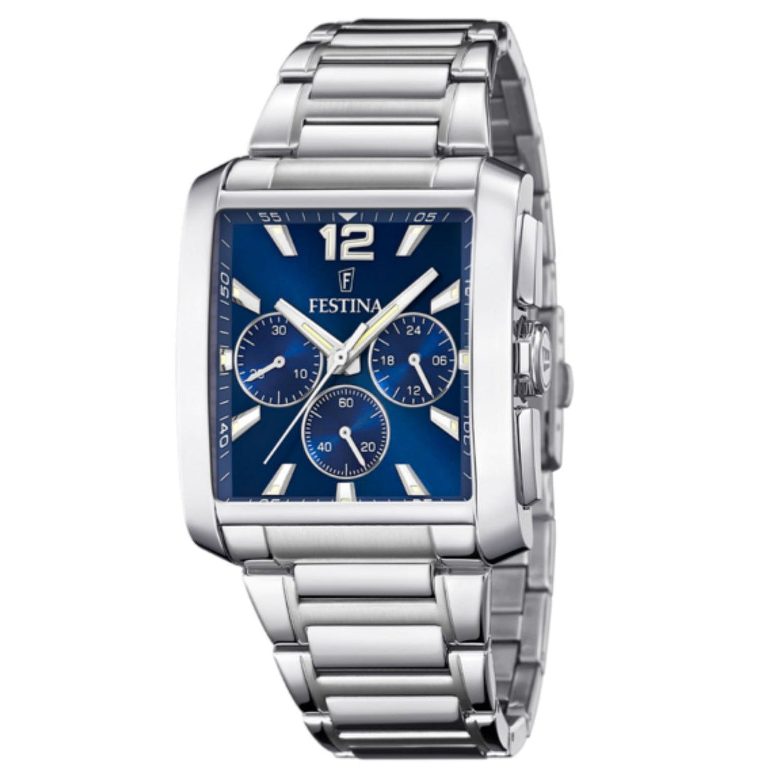 Festina F20635/2 Men's Chronograph Silver Tone Bracelet Wristwatch - H S Johnson