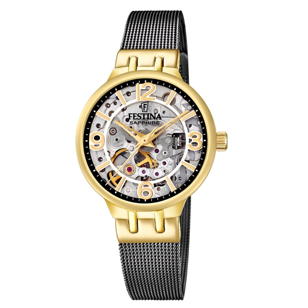 Festina F20580/2 Women's Automatic Black Mesh Wristwatch - H S Johnson
