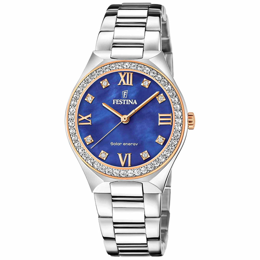 Festina F20658/2 Women's Blue Dial Solar Wristwatch - H S Johnson