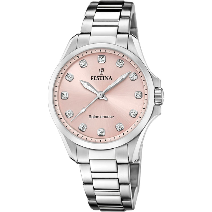 Festina F20654/2  Women's Pink Petite Solar Energy Wristwatch - H S Johnson