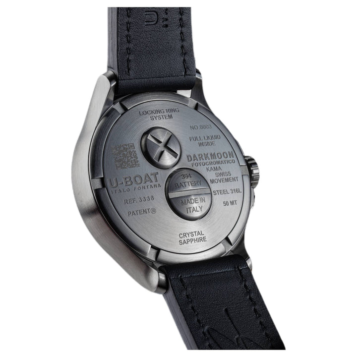 U-Boat 3338 Darkmoon 46.5mm Kama Grey SS Watch