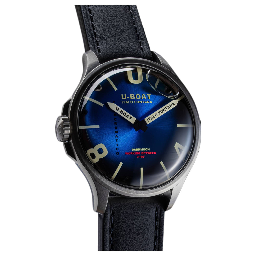 U-Boat 3340 Darkmoon 46.5mm Kama Blue SS Watch