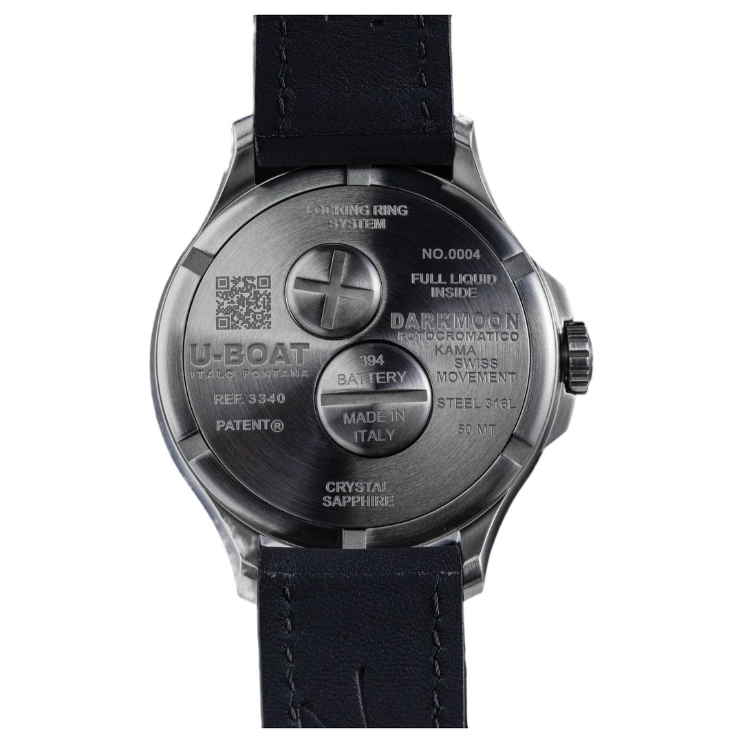 U-Boat 3340 Darkmoon 46.5mm Kama Blue SS Watch