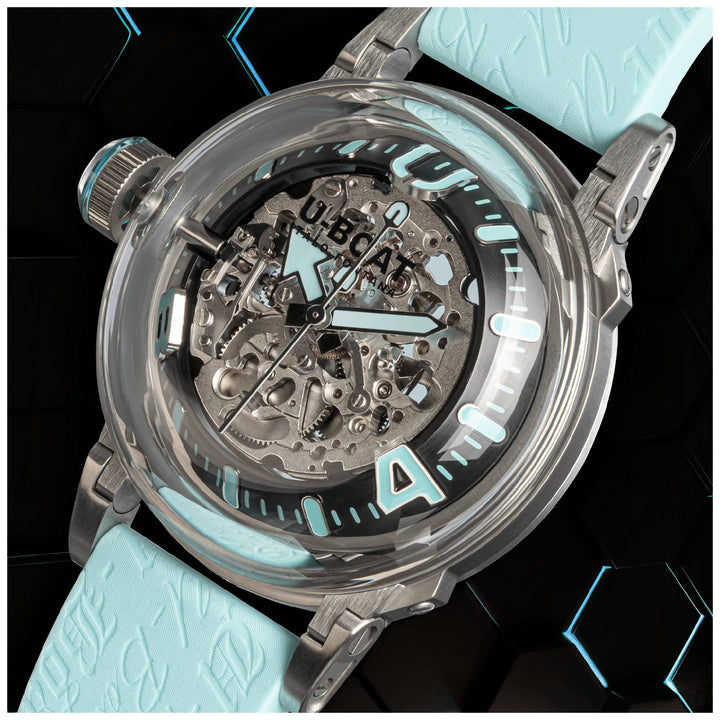 U-Boat 3345 U-65 Automatic 44mm Aqua SS Watch