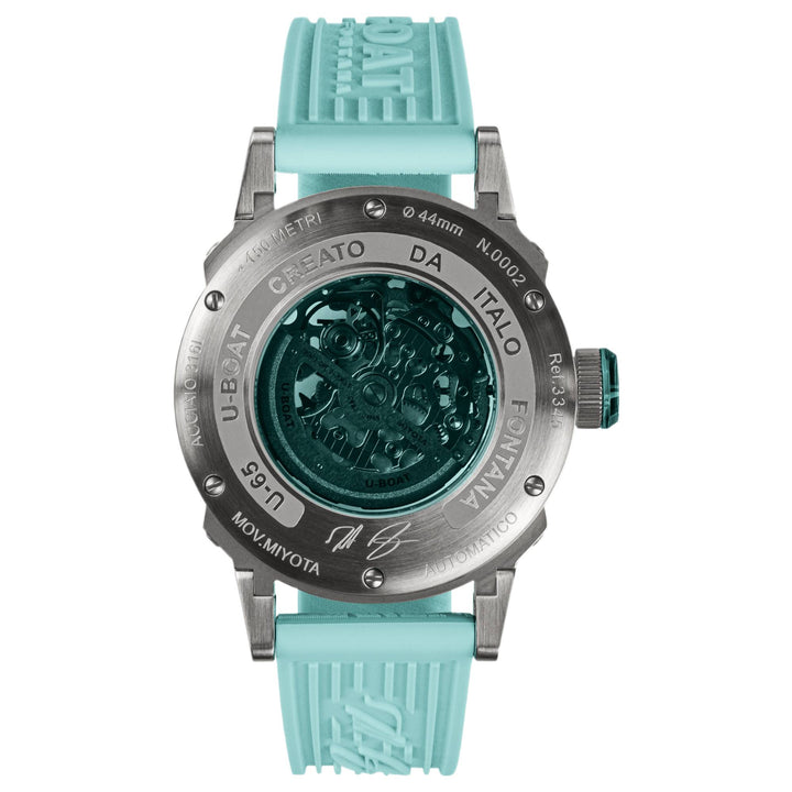 U-Boat 3345 U-65 Automatic 44mm Aqua SS Watch