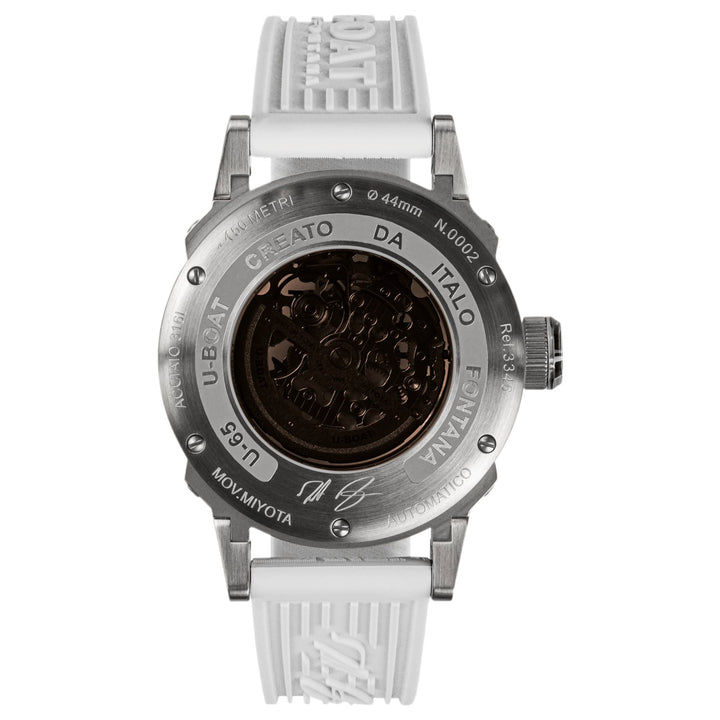 U-Boat 3346 U-65 Automatic 44mm White SS Watch