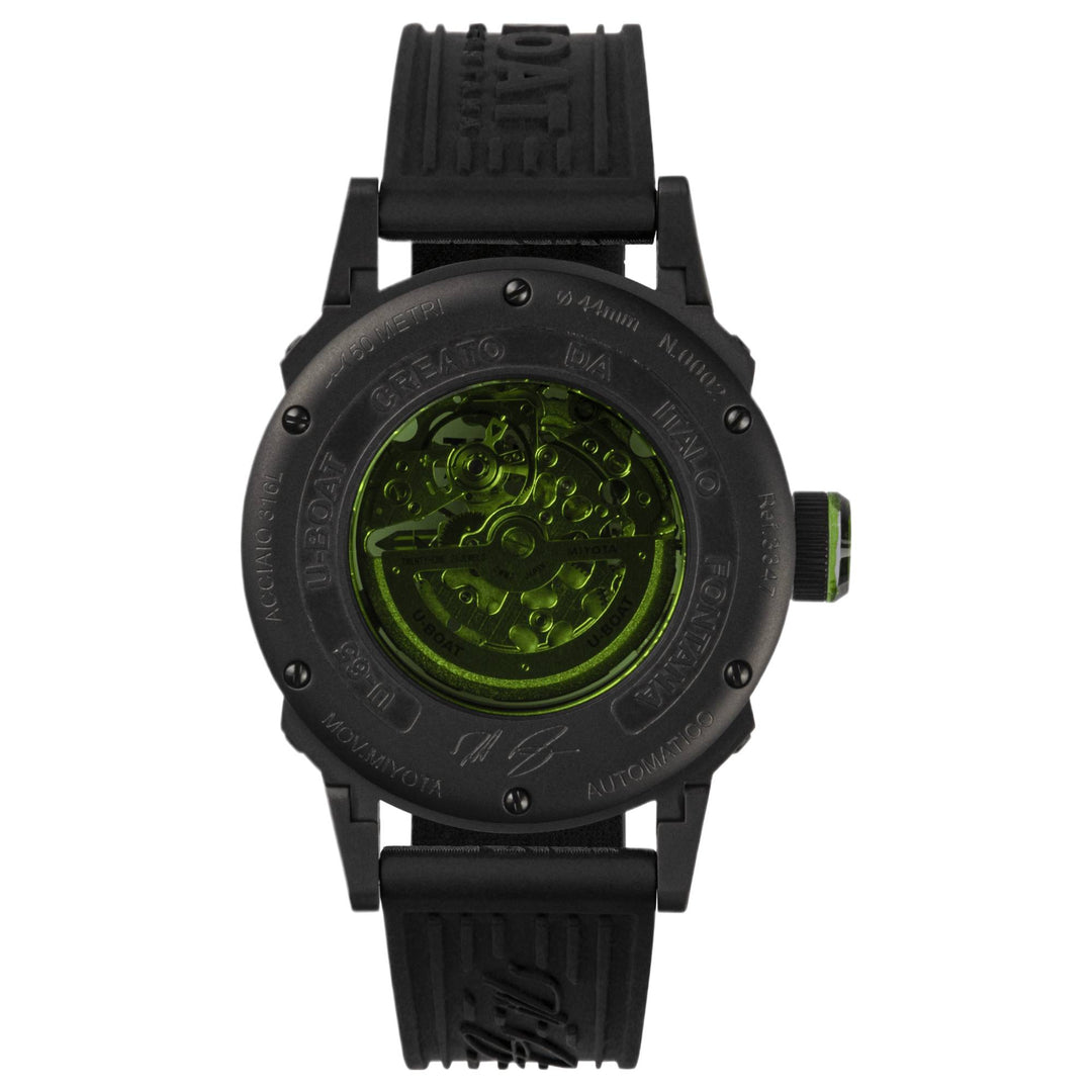 U-Boat 3347 U-65 Automatic 44mm Green PVD Watch